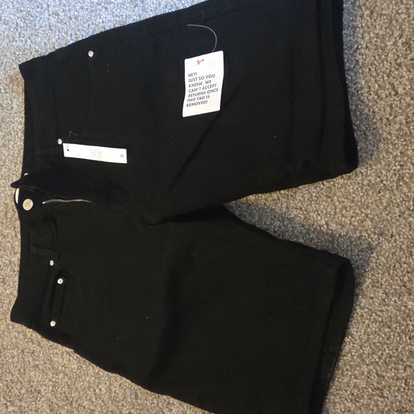 ASOS Black Jean Shorts for Men - Picture 1 of 10